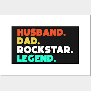 Husband.Dad.Rockstar.Legend. Posters and Art